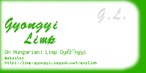 gyongyi limp business card